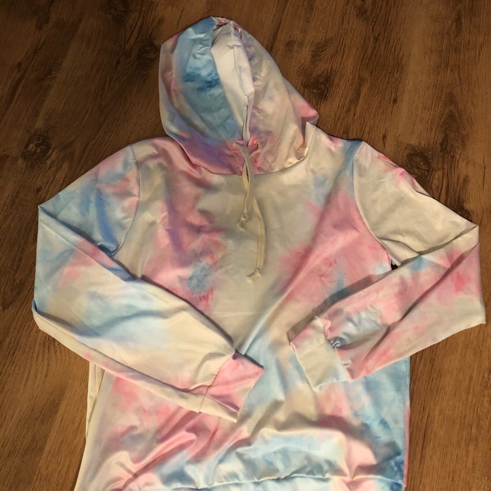 Tye die pants and sweater